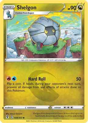 SWSH Evolving Skies 108/203 Shelgon