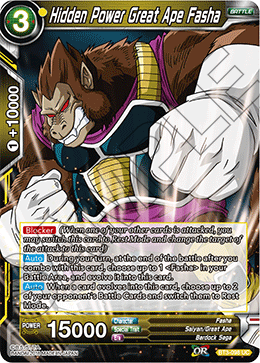 DBS Cross Worlds BT3-098 Hidden Power Great Ape Fasha Foil