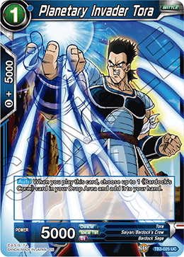 DBS Clash of Fates TB3-025 Planetary Invader Tora Foil