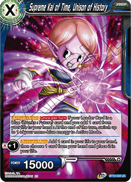 DBS Rise of the Unison Warrior BT10-034 Supreme Kai of Time, Unison of History Foil