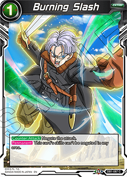 DBS Draft Box 4: Dragon Brawl DB1-087 Burning Slash Foil