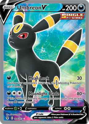 SWSH Evolving Skies 188/203 Umbreon V Full Art