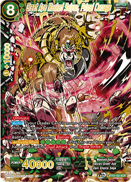 DBS Rise of the Unison Warrior BT10-152 Great Ape Masked Saiyan, Primal Carnage (SCR)