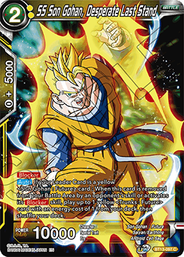 DBS Supreme Rivalry BT13-097 SS Son Gohan, Desperate Last Stand Foil