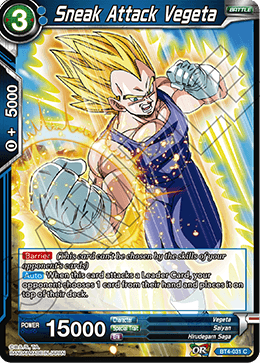 DBS Colossal Warfare BT4-031 Sneak Attack Vegeta