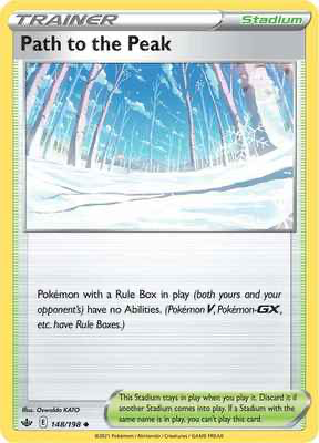 SWSH Chilling Reign 148/198 Path to the Peak Reverse Holo