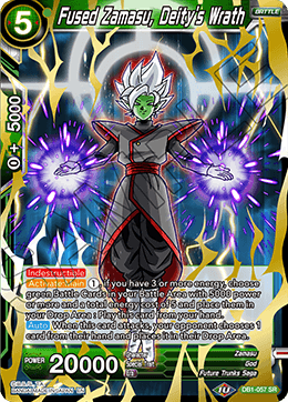 DBS Draft Box 4: Dragon Brawl DB1-057 Fused Zamasu, Deity's Wrath (SR)