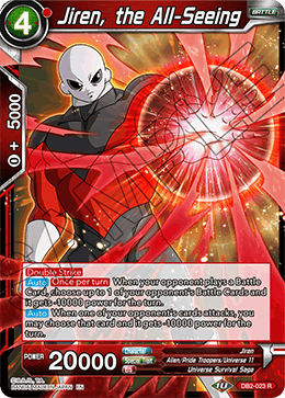 DBS Draft Box 5: Divine Multiverse DB2-023 Jiren, the All-Seeing Foil