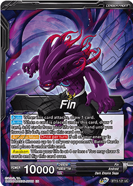 DBS Saiyan Showdown BT15-121 Fin (Leader) Foil