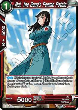 DBS Rise of the Unison Warrior BT10-023 Mai, the Gang's Femme Fatale Foil