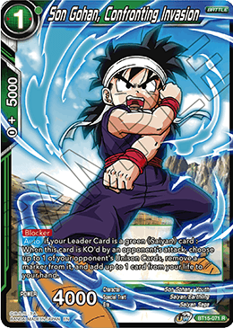 DBS Saiyan Showdown BT15-071 Son Gohan, Confronting Invasion