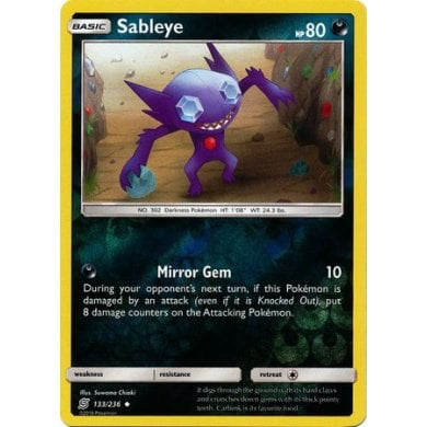 SM Unified Minds 133/236 Sableye Reverse Holo