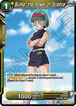 DBS Draft Box 6: Giant's Force DB3-090 Bulma, the Power of Science