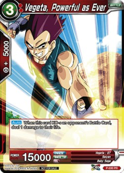 DBS Promotion Card P-030 Vegeta, Powerful as Ever Foil