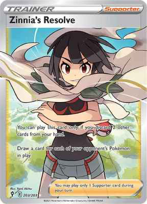 SWSH Evolving Skies 203/203 Zinnia's Resolve Full Art