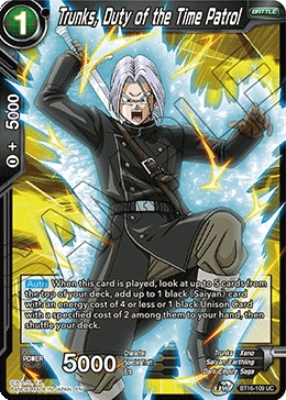 DBS Realm of the Gods BT16-109 Trunks, Duty of the Time Patrol