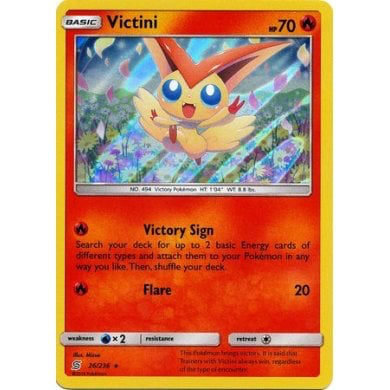 SM Unified Minds 026/236 Victini Holo Rare