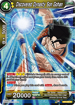 DBS Colossal Warfare BT4-083 Discovered Dynasty Son Gohan Foil