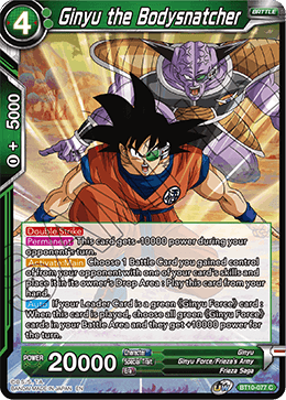 DBS Rise of the Unison Warrior BT10-077 Ginyu the Bodysnatcher Foil