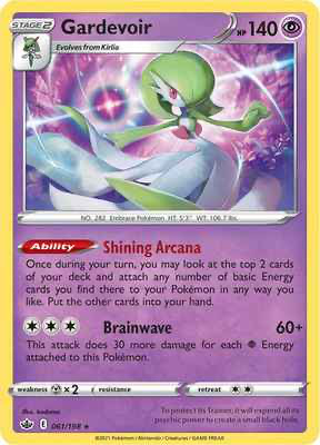 SWSH Chilling Reign 061/198 Gardevoir Reverse Holo