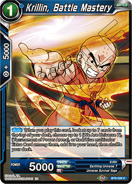 DBS Universal Onslaught BT9-028 Krillin, Battle Mastery Foil