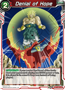 DBS Assault of the Saiyans BT7-023 Denial of Hope Foil