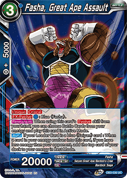 DBS Draft Box 6: Giant's Force DB3-035 Fasha, Great Ape Assault