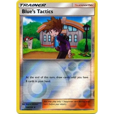 SM Unified Minds 188/236 Blue's Tactics Reverse Holo