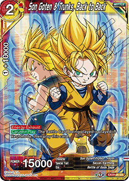 DBS Expansion Set 09: Saiyan Surge EX09-05 Son Goten & Trunks, Back to Back Foil