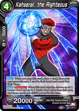 DBS Draft Box 5: Divine Multiverse DB2-158 Kahseral, the Righteous