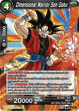 DBS Series 5 Starter Shenron's Advent SD7-002 Dimensional Warrior Son Goku