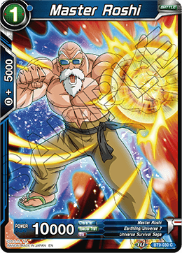 DBS Universal Onslaught BT9-030 Master Roshi Foil