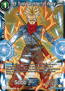 DBS UW01 Starter Spirit of Potara SD12-005 SS Trunks, Architect of Peace