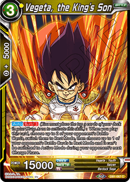 DBS Draft Box 4: Dragon Brawl DB1-067 Vegeta, the King's Son Foil