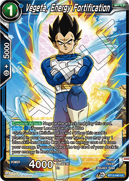 DBS Supreme Rivalry BT13-040 Vegeta, Energy Fortification