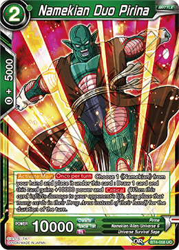 DBS Colossal Warfare BT4-058 Namekian Duo Pirina Foil