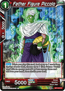 DBS Assault of the Saiyans BT7-012 Father Figure Piccolo Foil