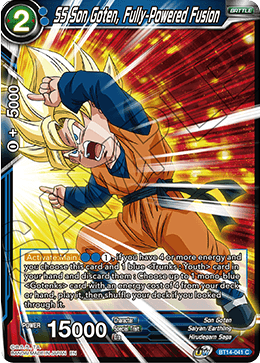 DBS Cross Spirits BT14-041 SS Son Goten, Fully-Powered Fusion