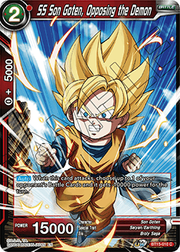 DBS Saiyan Showdown BT15-010 SS Son Goten, Opposing the Dragon Foil