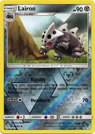 SM Unbroken Bonds 124/214 Lairon Reverse Holo