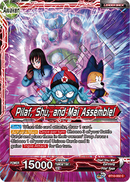 DBS Rise of the Unison Warrior BT10-002 Pilaf / Pilaf, Shu, and Mai Assemble! (Leader) Foil