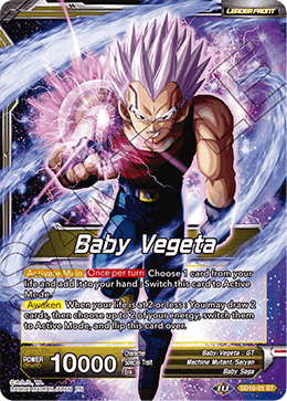 DBS Series 8 Starter Parasitic Overlord SD10-001 Baby Vegeta (Leader) Foil