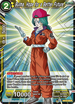 DBS Supreme Rivalry BT13-105 Bulma, Hope for a Better Future Foil