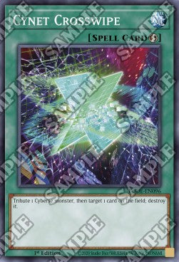 Yu-Gi-Oh! Burst of Destiny BODE-EN096 Cynet Crosswipe JGC Collectables Yu-Gi-Oh! Burst of Destiny BODE-EN096 Cynet Crosswipe JGC Collectables