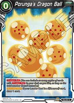 DBS Clash of Fates TB3-067 Porunga's Dragon Ball