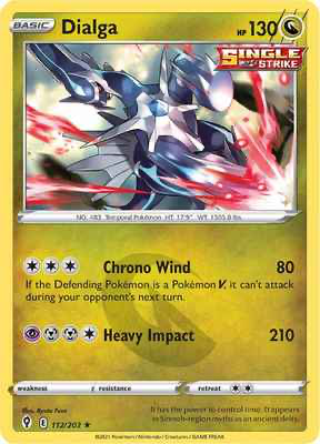 SWSH Evolving Skies 112/203 Dialga Holo Rare