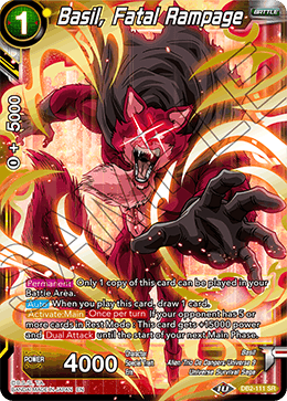 DBS Draft Box 5: Divine Multiverse DB2-111 Basil, Fatal Rampage (SR)