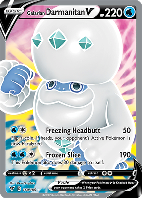 SWSH Vivid Voltage 169/185 Galarian Darmanitan V Full Art