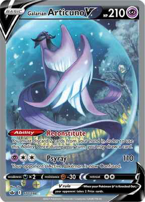 SWSH Chilling Reign 170/198 Galarian Articuno V Alternate Art
