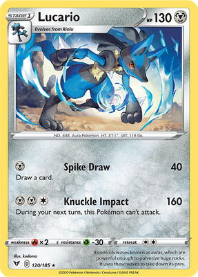 SWSH Vivid Voltage 120/185 Lucario